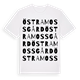 White t-shirt med Östra Mossgård ordlek t-shirt