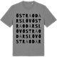 Mid Heather Gray t-shirt med Östra Odarslöv ordlek t-shirt