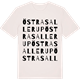 Vintage White t-shirt med Östra Sallerup ordlek t-shirt