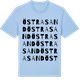 Blue Soul t-shirt med Östra Sand ordlek t-shirt