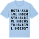 Blue Soul t-shirt med Östra Skrävlinge ordlek t-shirt