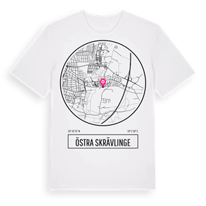 Östra Skrävlinge t-shirt – ekologisk bomull t-shirt från Pinshirt