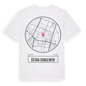Östra Sorgenfri t-shirt – ekologisk bomull t-shirt från Pinshirt