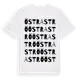 White t-shirt med Östra Strö ordlek t-shirt