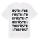 White t-shirt med Östra Torp ordlek t-shirt