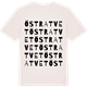 Vintage White t-shirt med Östra Tvet ordlek t-shirt