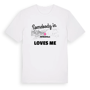 Någon i Östramölla älskar mig t-shirt – ekologisk bomull t-shirt från Pinshirt