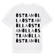 White t-shirt med Östramölla ordlek t-shirt