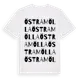 White t-shirt med Östramölla ordlek t-shirt