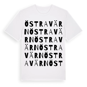 Östravärn ordlek t-shirt – ekologisk bomull t-shirt från Pinshirt
