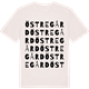Vintage White t-shirt med Östregård ordlek t-shirt
