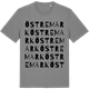 Mid Heather Gray t-shirt med Östremark ordlek t-shirt