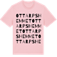 Pink Cotton t-shirt med Ottarpshemmet ordlek t-shirt