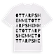 White t-shirt med Ottarpshemmet ordlek t-shirt