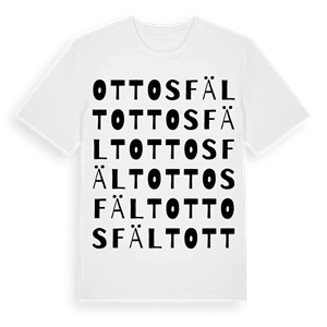 Ottosfält ordlek t-shirt – ekologisk bomull t-shirt från Pinshirt
