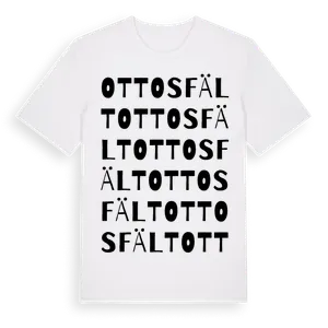 Ottosfält ordlek t-shirt – ekologisk bomull t-shirt från Pinshirt