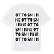 White t-shirt med Ottosminne ordlek t-shirt