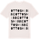 Vintage White t-shirt med Ottosminne ordlek t-shirt
