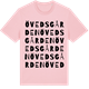 Pink Cotton t-shirt med Övedsgården ordlek t-shirt