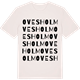 Vintage White t-shirt med Ovesholm ordlek t-shirt