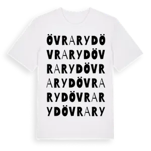 Övraryd ordlek t-shirt – ekologisk bomull t-shirt från Pinshirt