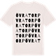 Vintage White t-shirt med Övratorp ordlek t-shirt