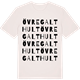 Vintage White t-shirt med Övre Galthult ordlek t-shirt
