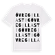 White t-shirt med Övre Gillastig ordlek t-shirt