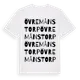 White t-shirt med Övre Månstorp ordlek t-shirt