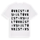 White t-shirt med Övre Stavshult ordlek t-shirt