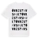 White t-shirt med Övre Stavshult ordlek t-shirt