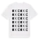 White t-shirt med Oxie ordlek t-shirt