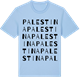 Blue Soul t-shirt med Palestina ordlek t-shirt