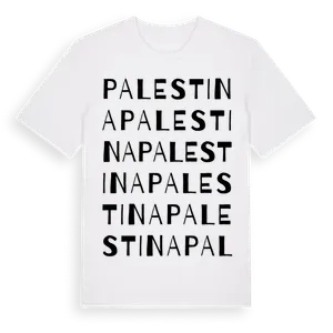 Palestina ordlek t-shirt – ekologisk bomull t-shirt från Pinshirt