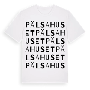 Pälsahuset ordlek t-shirt – ekologisk bomull t-shirt från Pinshirt