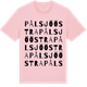 Pink Cotton t-shirt med Pålsjö östra ordlek t-shirt