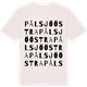 Vintage White t-shirt med Pålsjö östra ordlek t-shirt