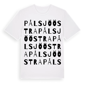 Pålsjö östra ordlek t-shirt – ekologisk bomull t-shirt från Pinshirt