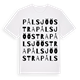 Pålsjö östra ordlek t-shirt