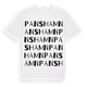 White t-shirt med Panshamn ordlek t-shirt