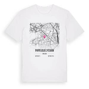Papegojelyckan karta t-shirt – ekologisk bomull t-shirt från Pinshirt