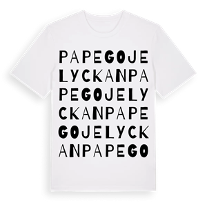 Papegojelyckan ordlek t-shirt – ekologisk bomull t-shirt från Pinshirt