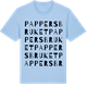 Blue Soul t-shirt med Pappersbruket ordlek t-shirt
