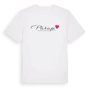 Pärup hjärta t-shirt – ekologisk bomull t-shirt från Pinshirt