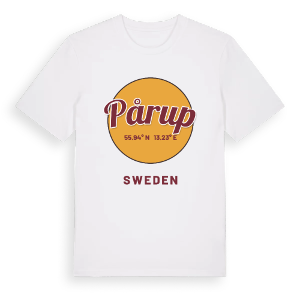 Pårup cirkel t-shirt – ekologisk bomull t-shirt från Pinshirt