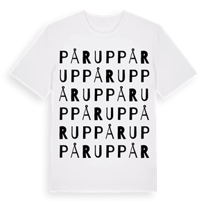 Pårup ordlek t-shirt – ekologisk bomull t-shirt från Pinshirt