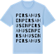 Blue Soul t-shirt med Persahusen ordlek t-shirt