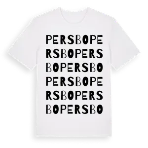 Persbo ordlek t-shirt – ekologisk bomull t-shirt från Pinshirt