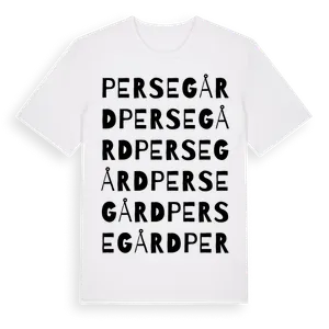 Persegård ordlek t-shirt – ekologisk bomull t-shirt från Pinshirt