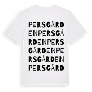 Persgården ordlek t-shirt – ekologisk bomull t-shirt från Pinshirt